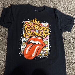 The Rolling Stones Kids Black and Red Graphic Tee